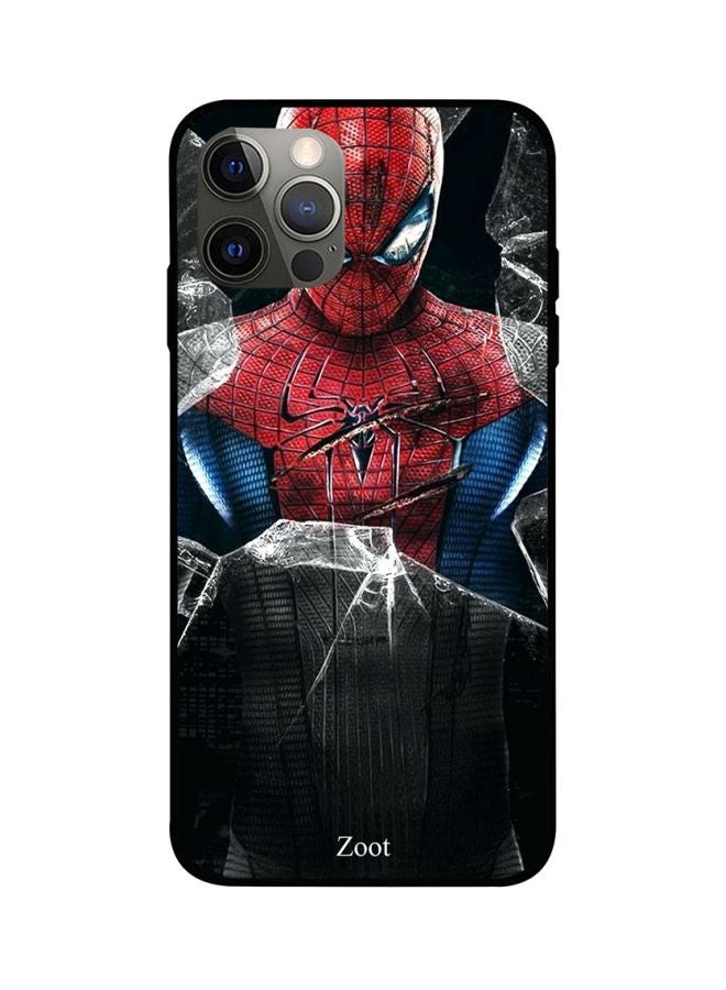 Zoot Spider-Man Printed Case Cover -for Apple iPhone 12 Pro Red/Blue/Black Red/Blue/Black - Image 1