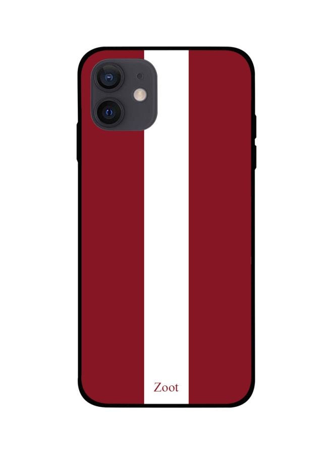 Flag Of Latvia Printed Case Cover -for Apple iPhone 12 Red/White Red/White