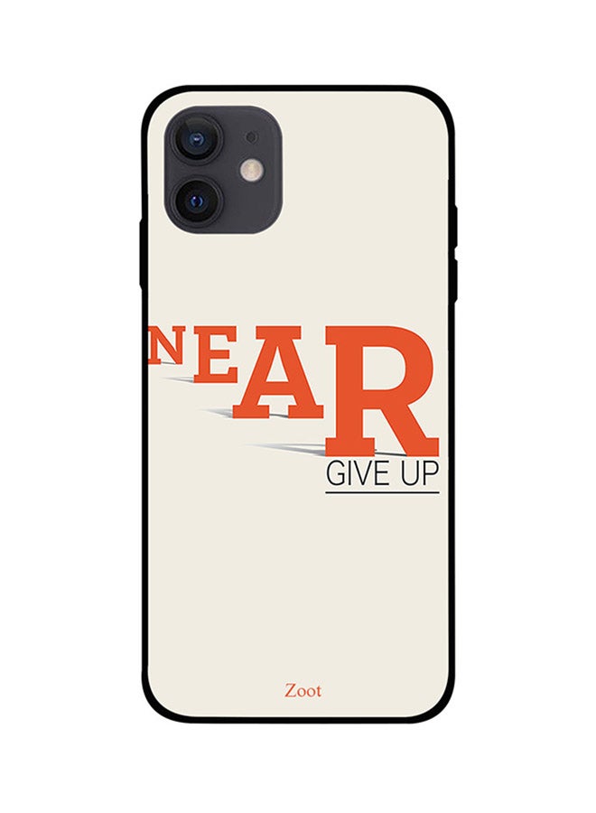 Zoot Near Give Up Printed Case Cover -for Apple iPhone 12 Beige/Orange/Black Beige/Orange/Black - Image 1