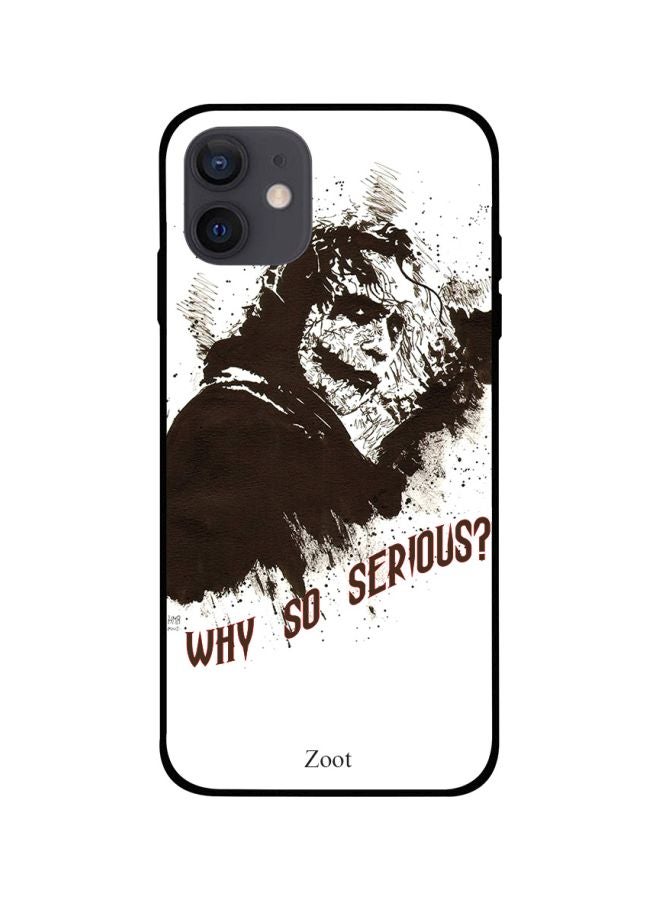 Zoot Joker Printed Case Cover -for Apple iPhone 12 mini White/Brown White/Brown - Image 1