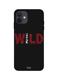 Wild Printed Case Cover -for Apple iPhone 12 mini Black/Red/White Black/Red/White