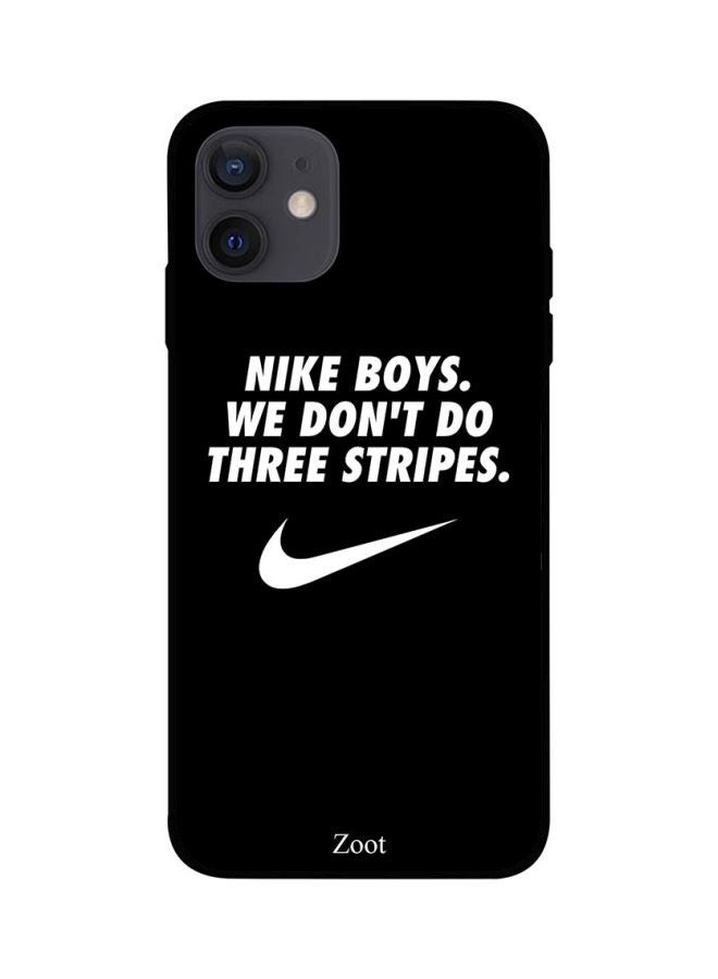 Zoot Nike Quote Printed Case Cover -for Apple iPhone 12 mini Black/White Black/White - Image 1