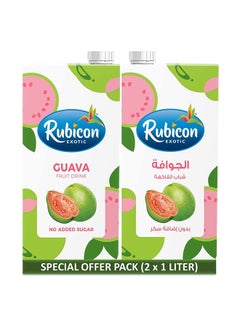 Guava Juice Drink No Added Sugar 1Liters Pack of 2