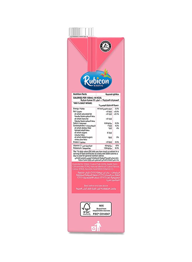 Rubicon - Guava Juice Drink No Added Sugar 1Liters Pack of 2 - Image 1