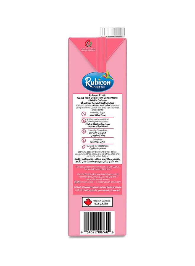 Rubicon - Guava Juice Drink No Added Sugar 1Liters Pack of 2 - Image 1