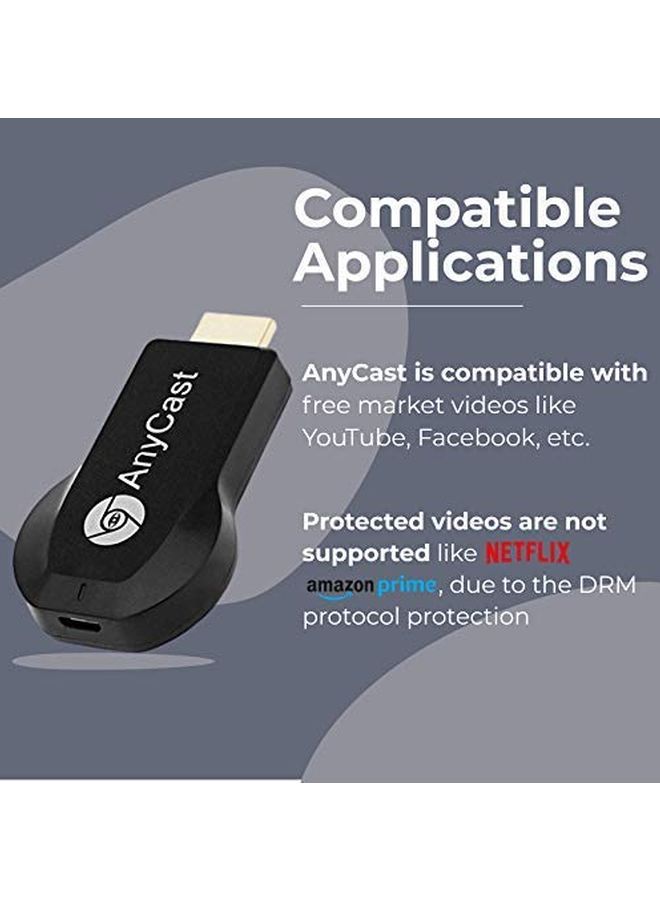 AnyCast - Wireless HD Display Dongle Black/Silver - Image 1