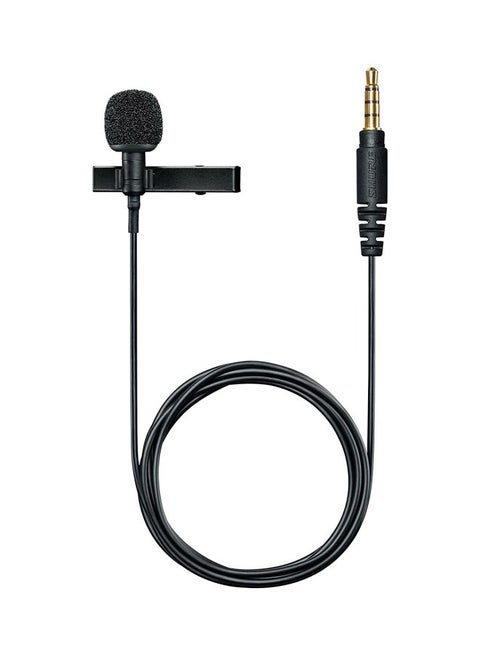 Omnidirectional Condenser Lavalier Microphone Black