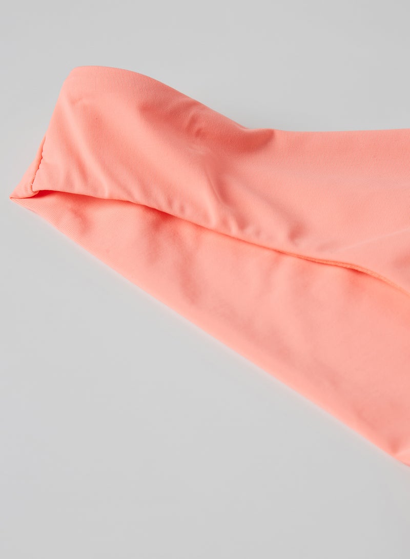 Ardene - Solid Design Booty Bikini Bottom Peach - Image 1