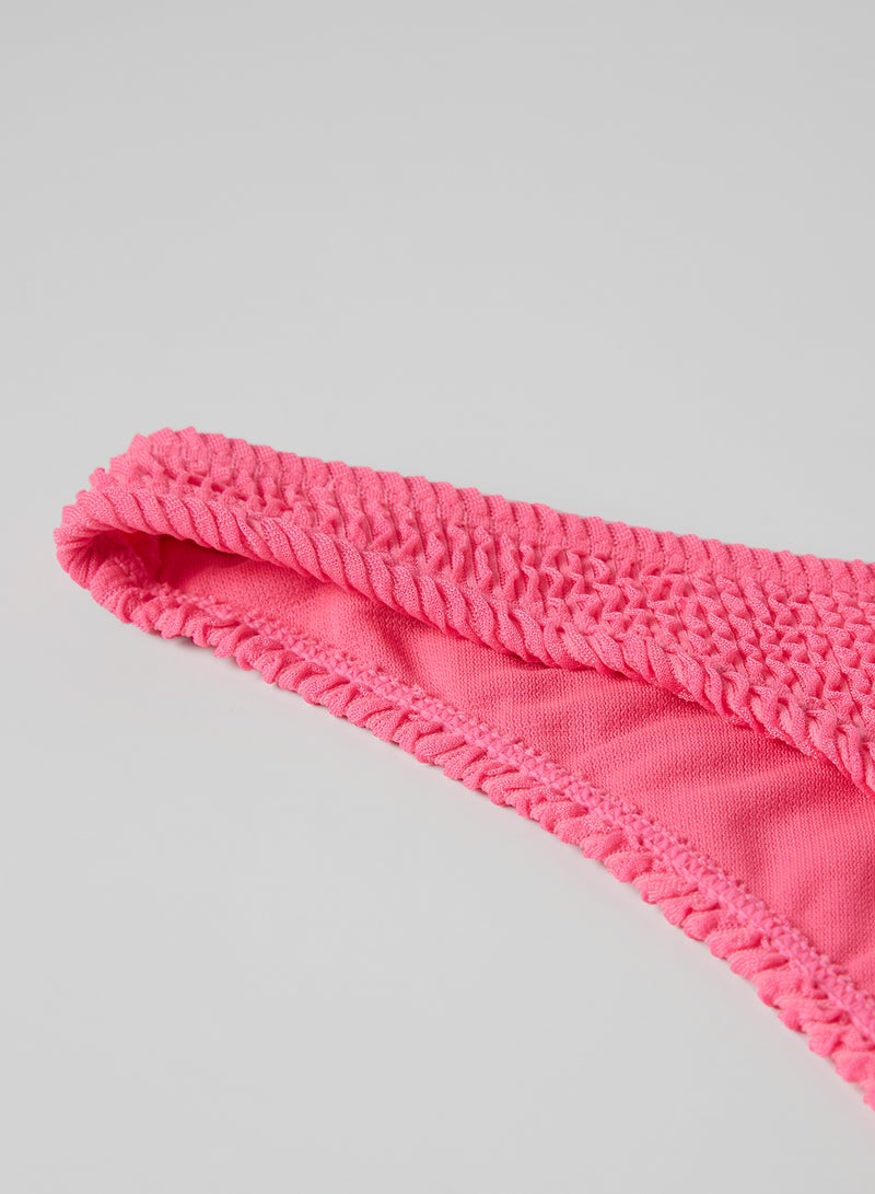 Ardene - High Leg Booty Bikini Bottom Pink - Image 1