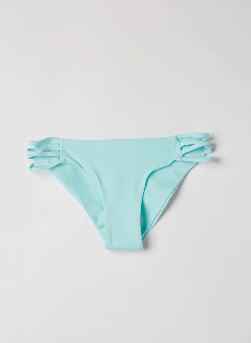 Ardene - Criss Cross Side Loop Bikini Bottom Sky Blue - Image 1