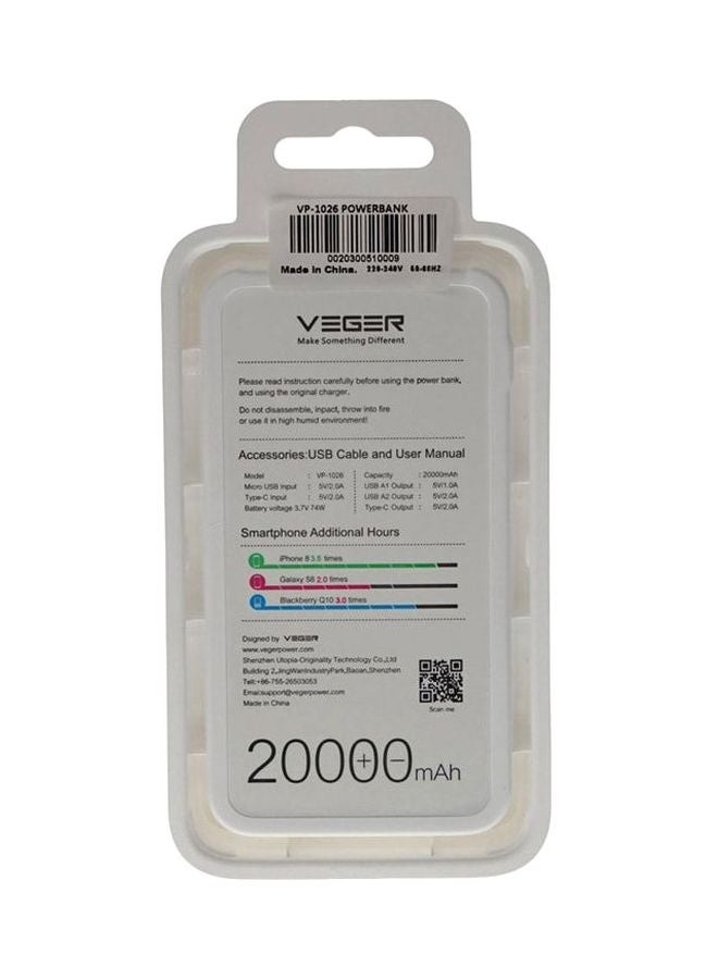 فيجير باور بنك رمادي - Image 3