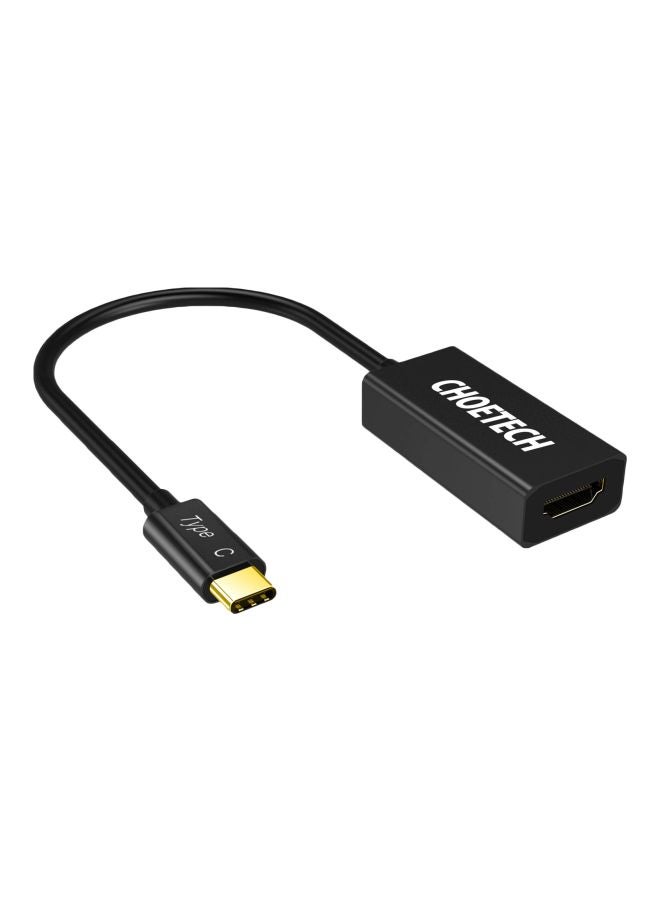 CHOETECH USB-C To HDMI Adapter Black  - Image 1