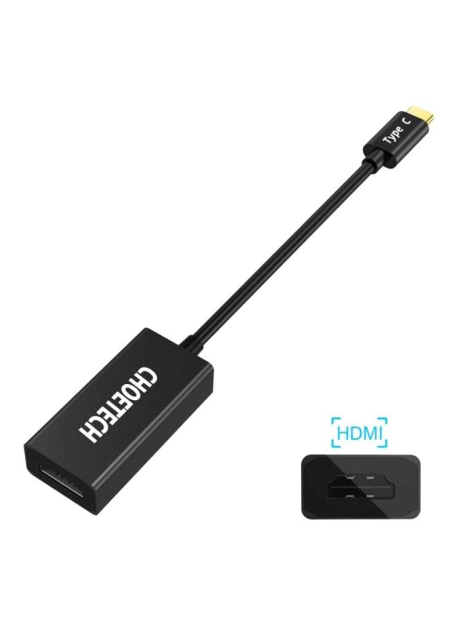 CHOETECH USB-C To HDMI Adapter Black  - Image 4