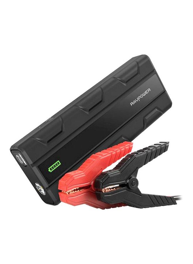 RAVPOWER 14000.0 mAh Portable Power Bank With Jump Starter Black/Red  - Image 1
