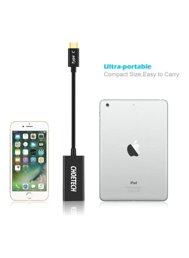 CHOETECH USB-C To HDMI Adapter Black  - Image 5