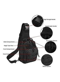 Outdoor Tactical Sling Chest Pack Bag Military Sport Backpack Shoulder Backpack Crossbody Bags Black - v1606309213/N42607421A_2