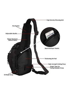 Outdoor Tactical Sling Chest Pack Bag Military Sport Backpack Shoulder Backpack Crossbody Bags Black - v1606309213/N42607421A_3