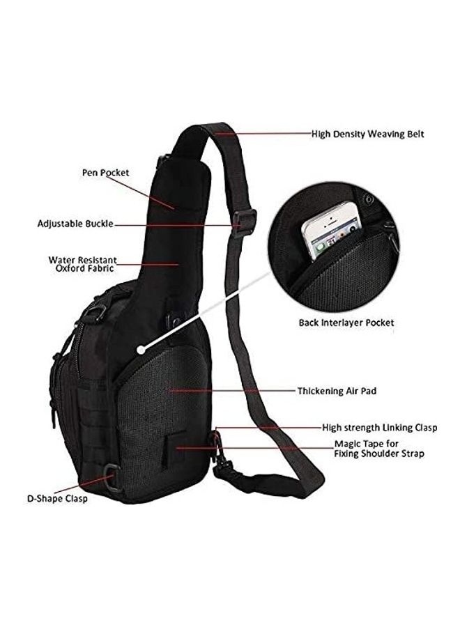 Outdoor Tactical Sling Chest Pack Bag Military Sport Backpack Shoulder Backpack Crossbody Bags Black  - Image 3