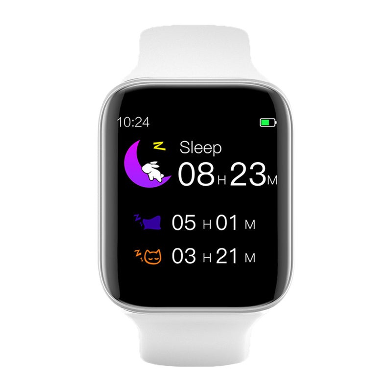 ساعة ذكية لمراقبة معدل ضربات القلب أبيض