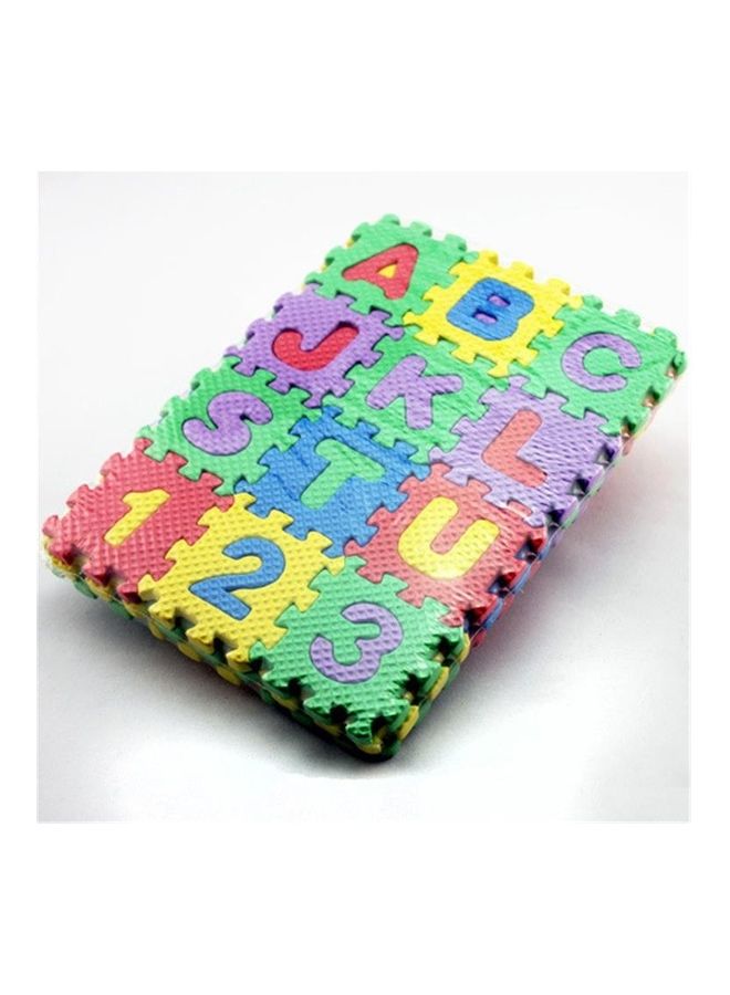 Generic - Cartoon Letters Numbers Foam Play Puzzle Mat 22x22x22cm - Image 1