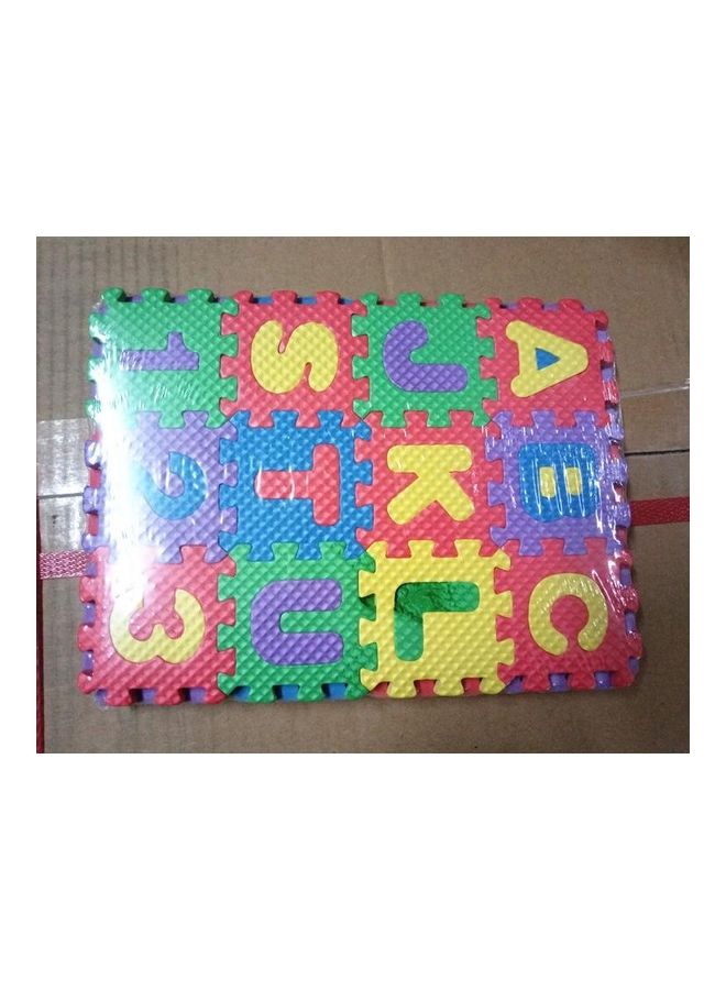 Generic - Cartoon Letters Numbers Foam Play Puzzle Mat 22x22x22cm - Image 1