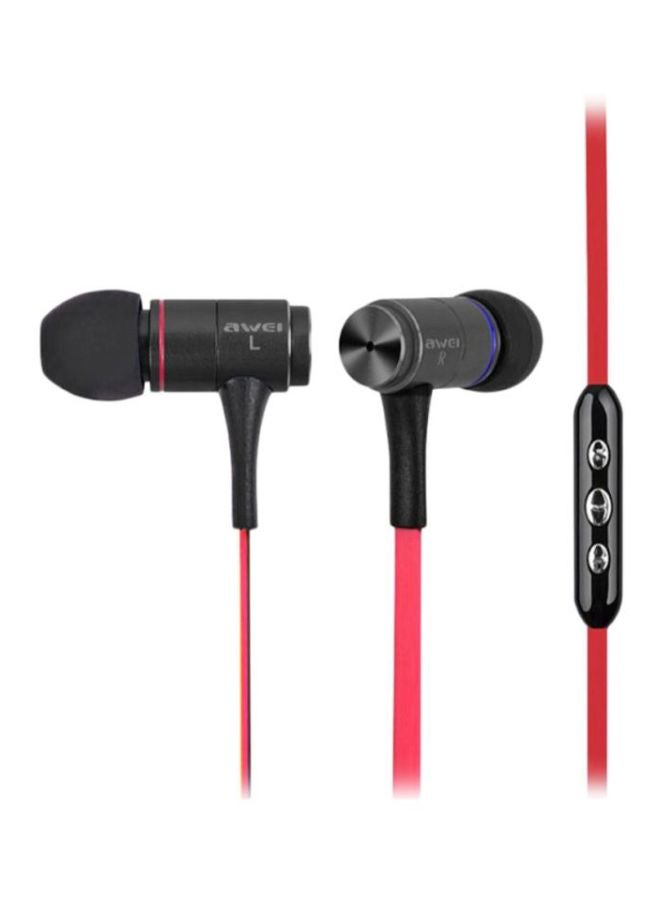 Awei In-Ear Earphone Black/Red