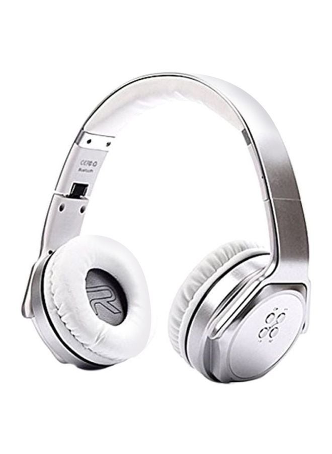 SODO 2-In-1 Wireless Foldable Over-Ear Headset Silver/White - Image 1