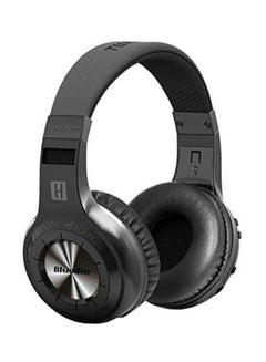 H-Plus Turbine Over-Ear Bluetooth Wireless Stereo Headphones Black