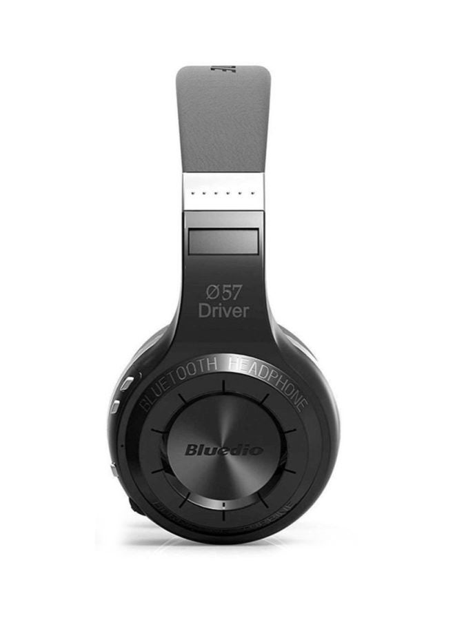 Bluedio - H-Plus Turbine Over-Ear Bluetooth Wireless Stereo Headphones Black - Image 1