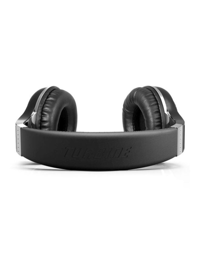 Bluedio - H-Plus Turbine Over-Ear Bluetooth Wireless Stereo Headphones Black - Image 1