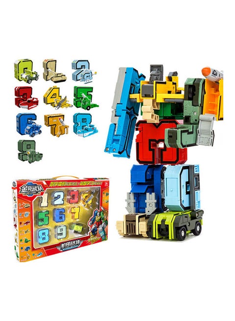 38-Piece Number Building Blocks Deformation Robot Toy 946x946x946cm