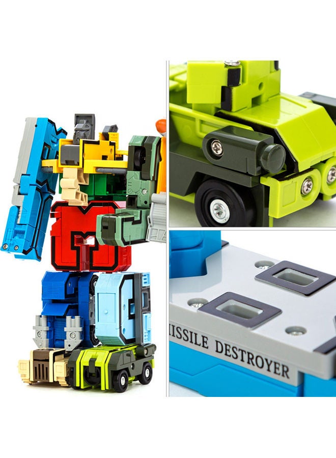 null - 38-Piece Number Building Blocks Deformation Robot Toy 946x946x946cm - Image 1