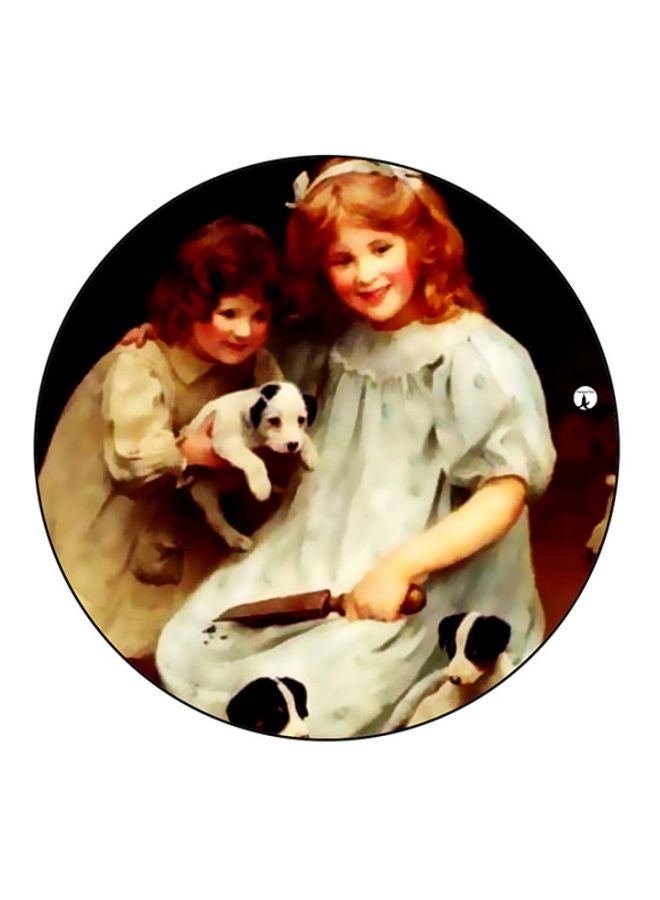 BP Vintage Art Printed Mouse Pad Multicolour