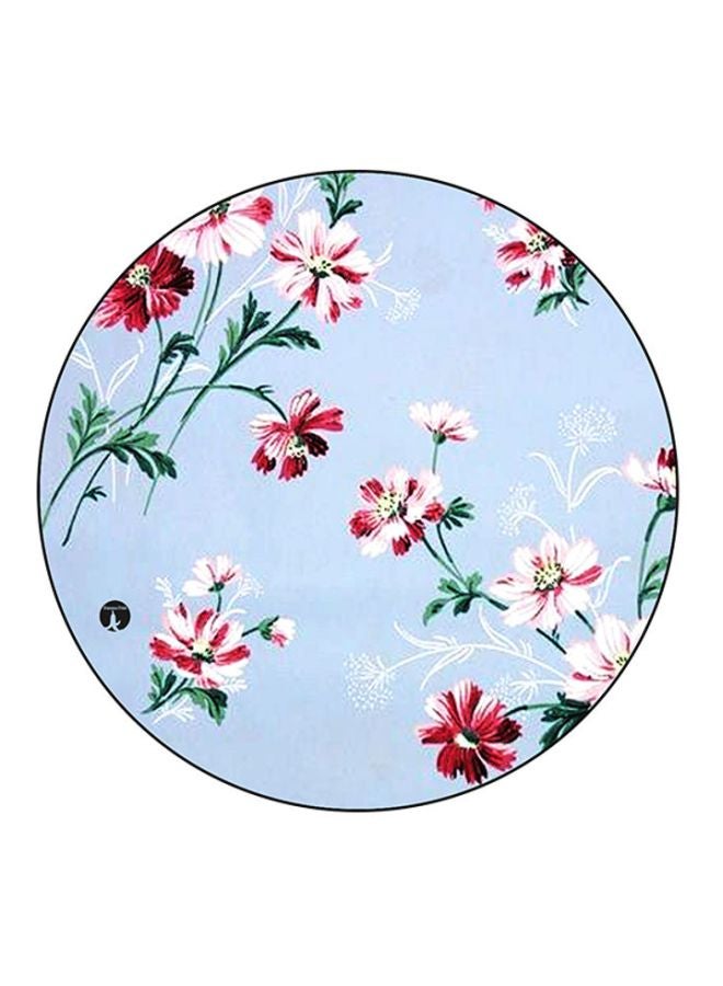 Flowers Mouse Pad Blue/Green/Red