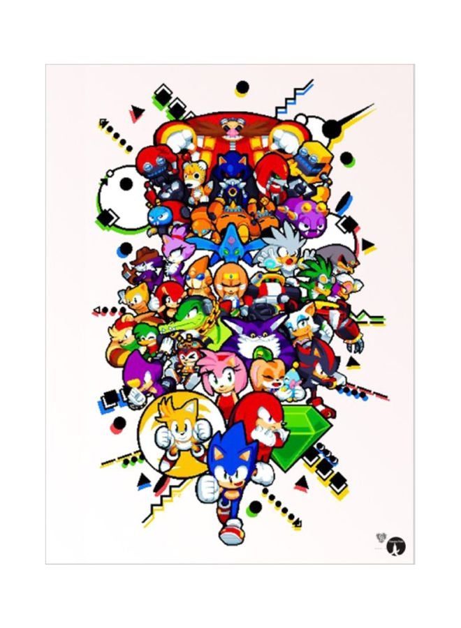 BP The Video Game Sonic Mouse Pad Multicolour