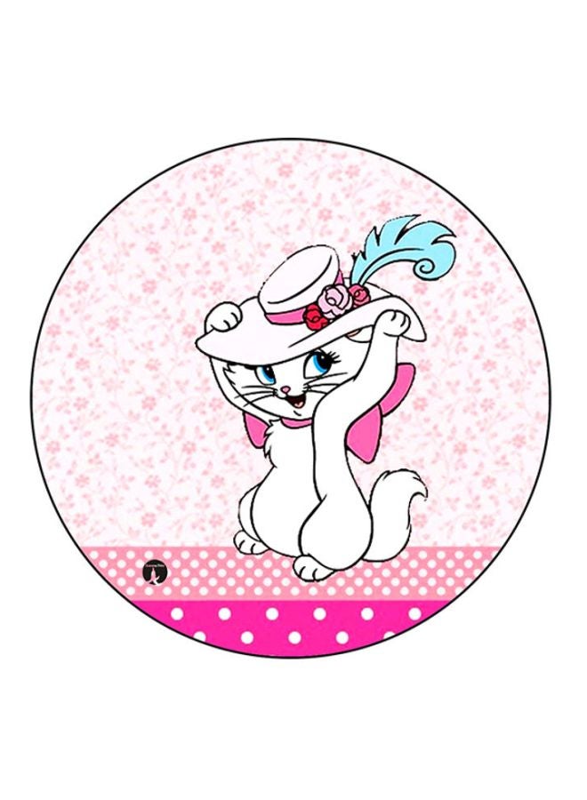 BP Printed Mouse Pad Pink/White