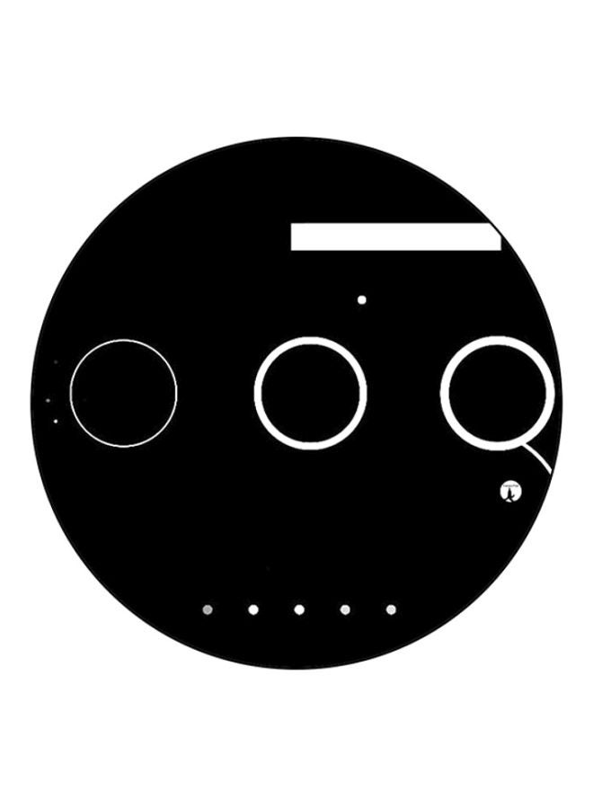 BP Round Mouse Pad Printed Round Mouse Pad Black/White 