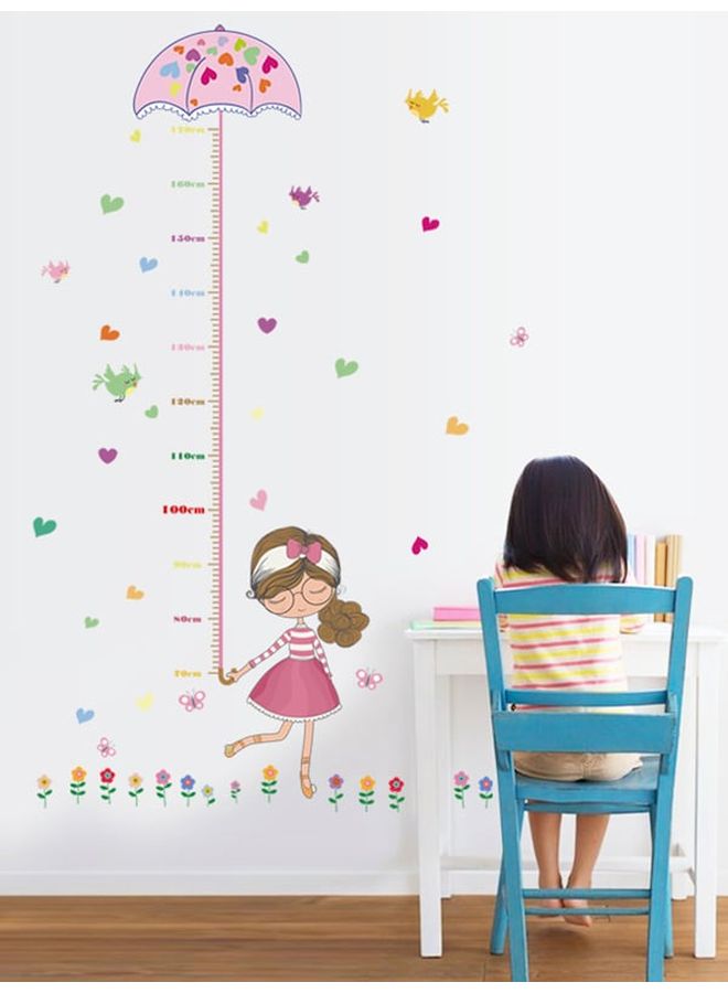 Beauenty Umbrella Pattern Kid's Height Sticker Multicolour 50x70cm  - Image 2