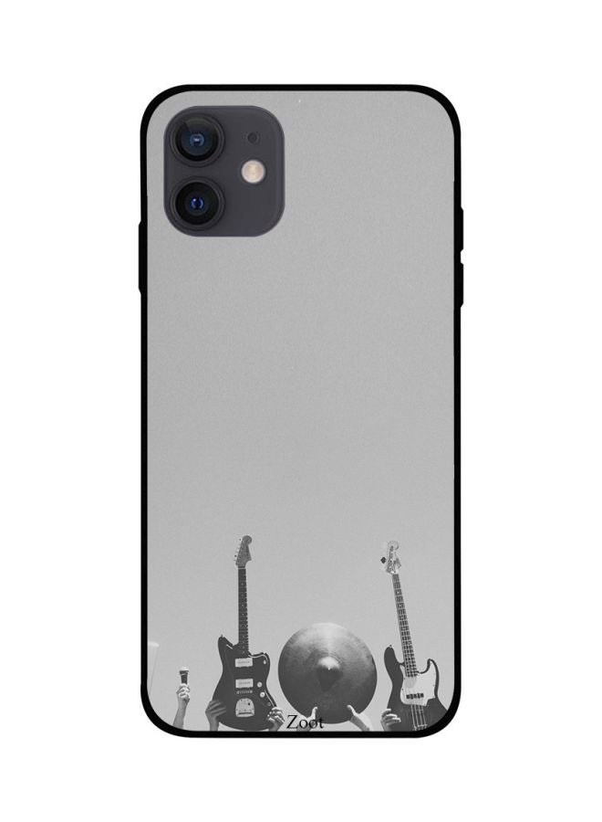 Zoot Printed Case Cover -for Apple iPhone 12 mini Grey/Black Grey/Black - Image 1