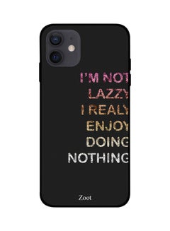 Quote Printed Case Cover -for Apple iPhone 12 mini Black/Pink/Off White Black/Pink/Off White