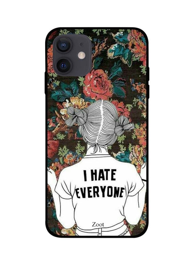 Zoot I Hate Everyone Printed Case For Apple iPhone 12 Mini Multicolour - Image 1
