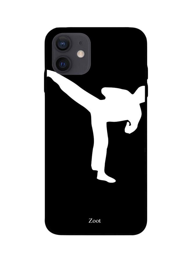 Zoot Karate Move Printed Case Cover -for Apple iPhone 12 mini Black/White Black/White - Image 1