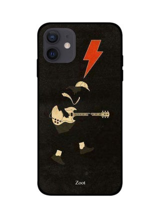 Man With Guitar Printed Case Cover -for Apple iPhone 12 mini Black/Red/Beige Black/Red/Beige - v1606310870/N41774449A_1