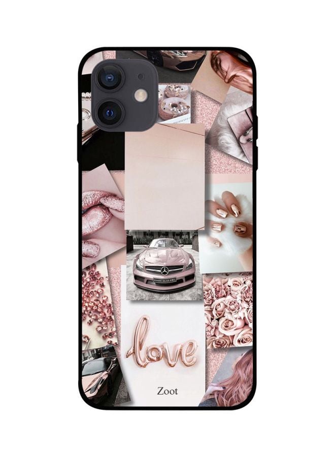 Zoot Love Printed Case Cover -for Apple iPhone 12 mini Pink/Beige/White Pink/Beige/White - Image 1