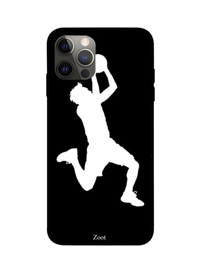 Zoot - Basketball Printed Case Cover -for Apple iPhone 12 Pro Black/White Black/White - Image 1