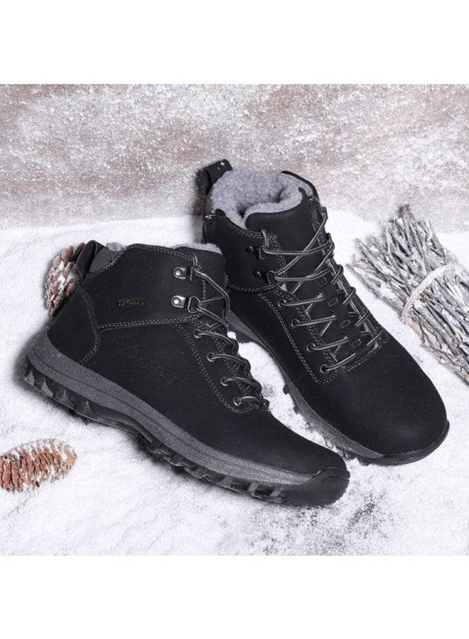 Beauenty High Top Lace-Up Winter Sport Shoes Black - Image 5