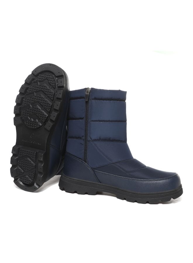 Beauenty Zipper Detail Ankle Boots Blue  - Image 2