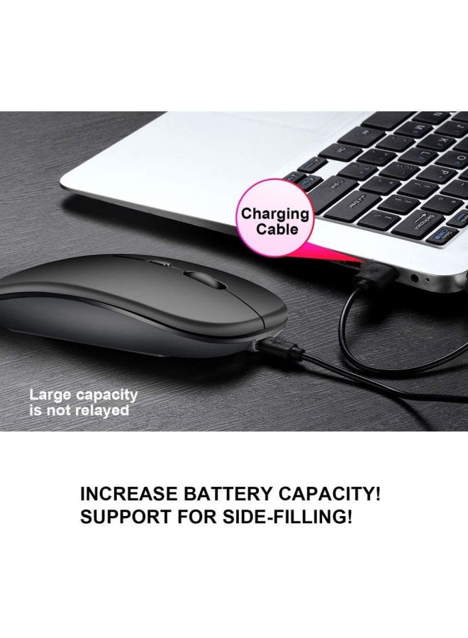HXSJ Dual Mode Wireless Optical Mouse Black - Image 5