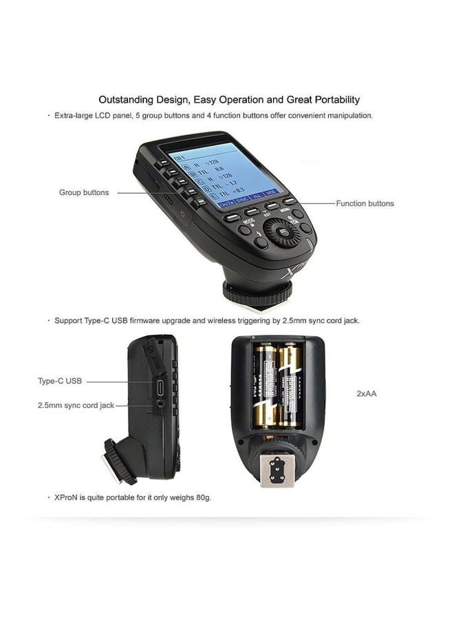 Godox - Xpro F TTL Wireless Flash Trigger Transmitter - Image 1