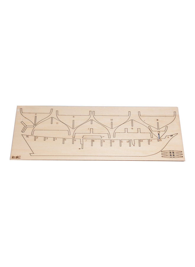 1:100 Scale Wooden Wood Sailboat Ship Kits Home DIY Model Home Decoration Boat Gift Toy for Kids 29x29x29cm  - Image 2